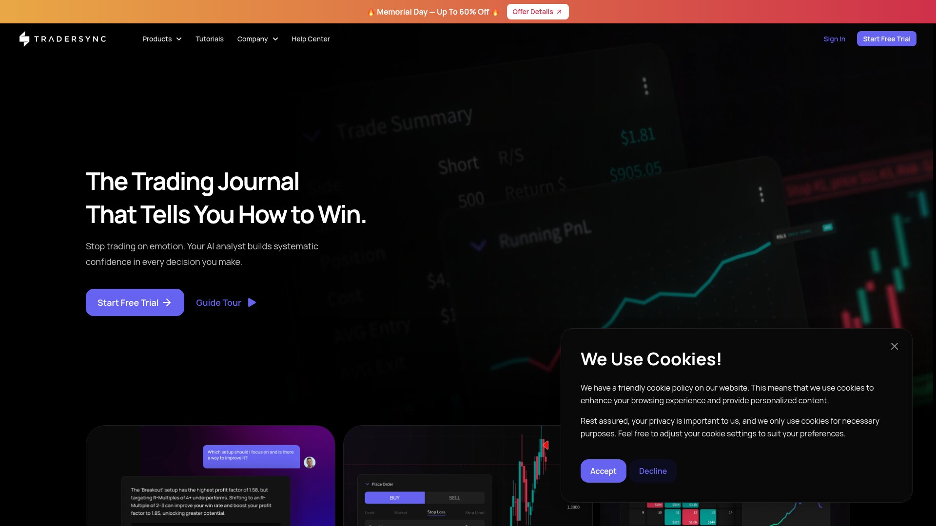 TraderSync mobile trading journal app